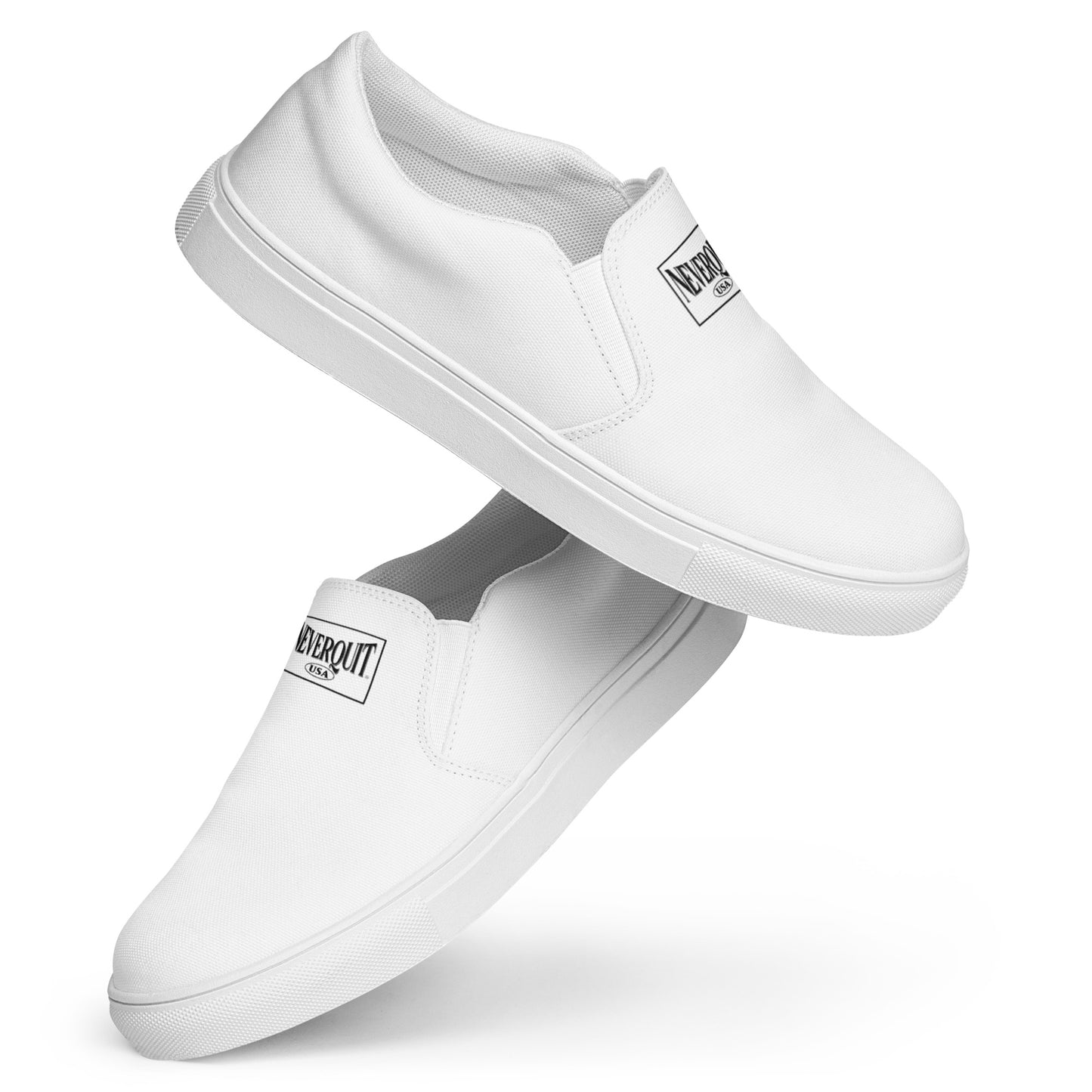 WHITE Men’s Slip-On Canvas Shoes