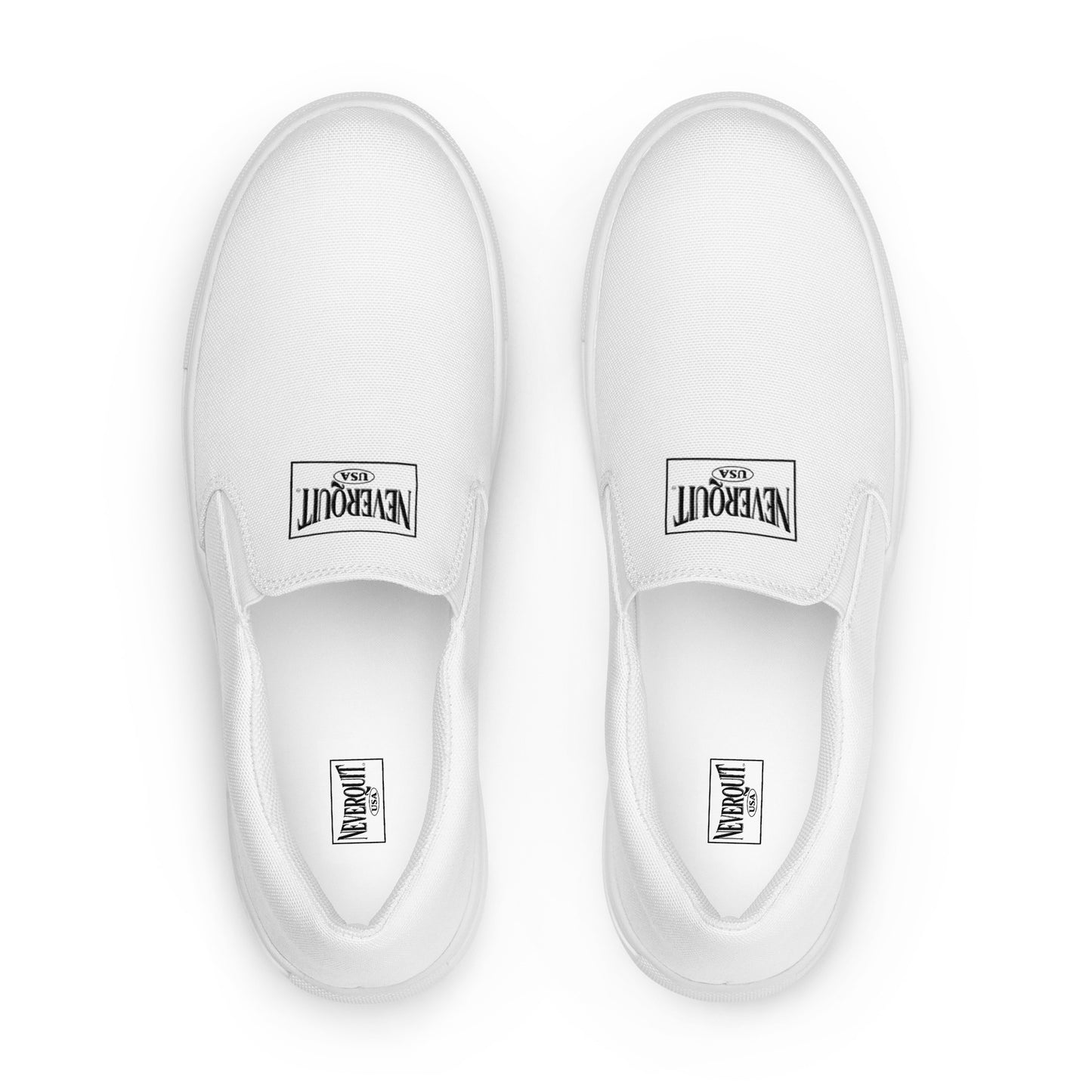 WHITE Men’s Slip-On Canvas Shoes