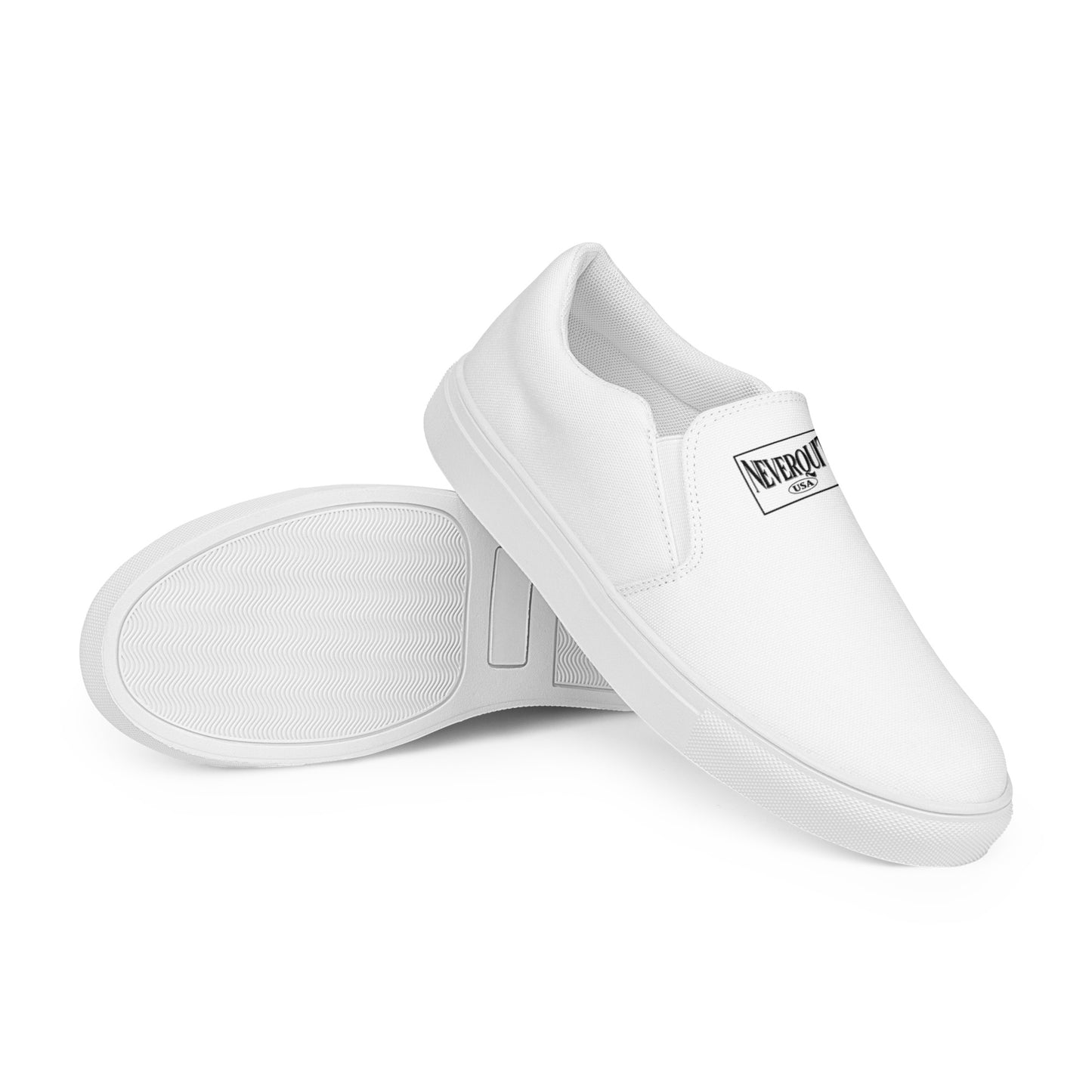 WHITE Men’s Slip-On Canvas Shoes