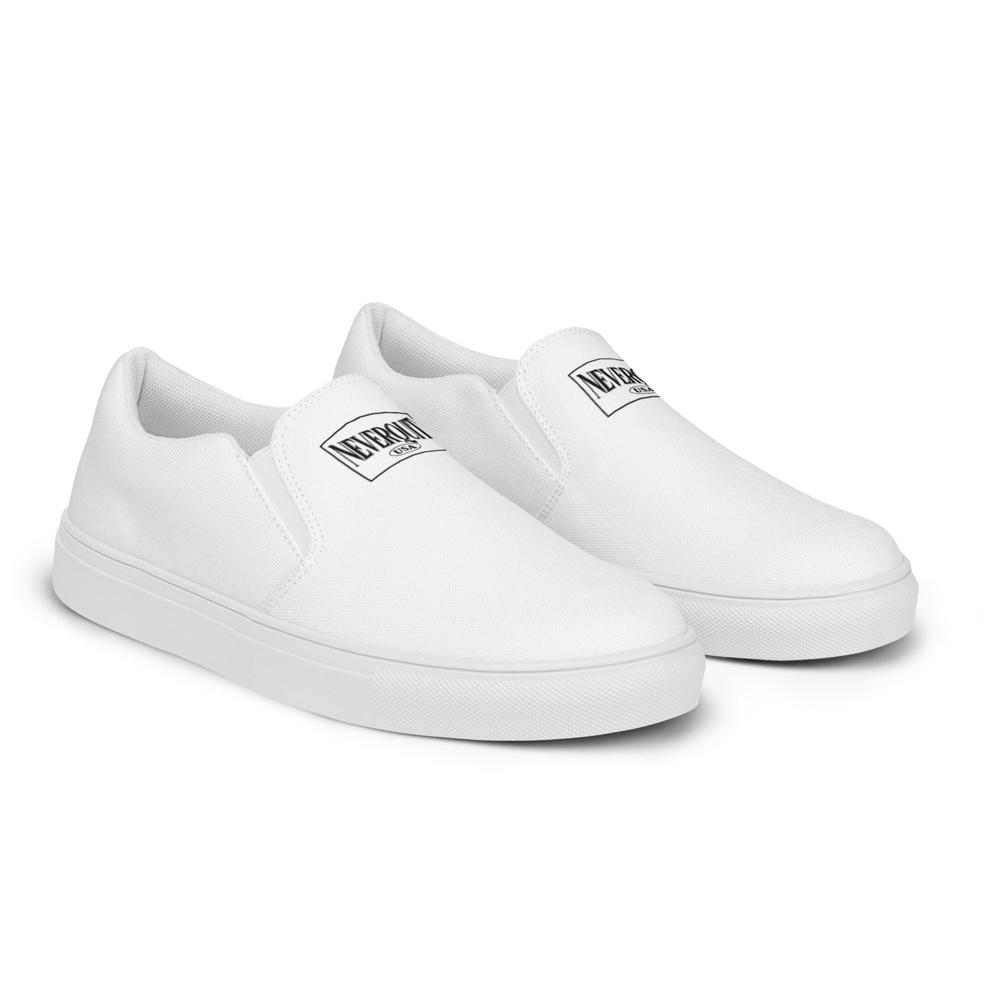 WHITE Men’s Slip-On Canvas Shoes