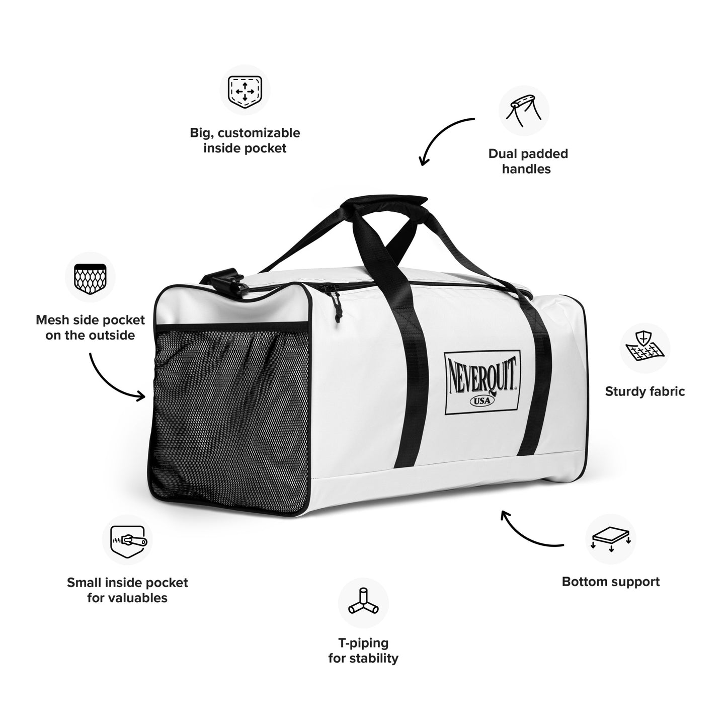 NEVERQUIT Duffle Bag