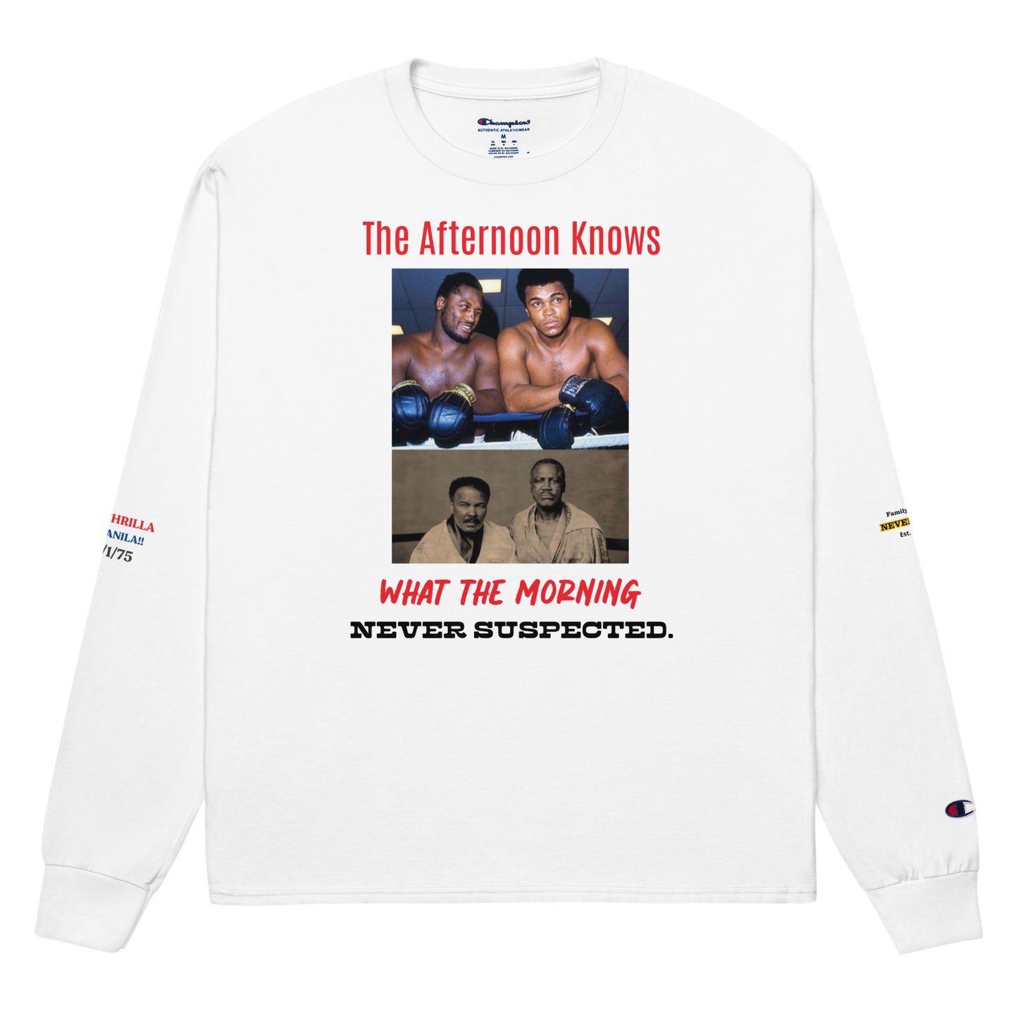 THE AFTERNOON KNOWS Men's Champion Long Sleeve Shirt