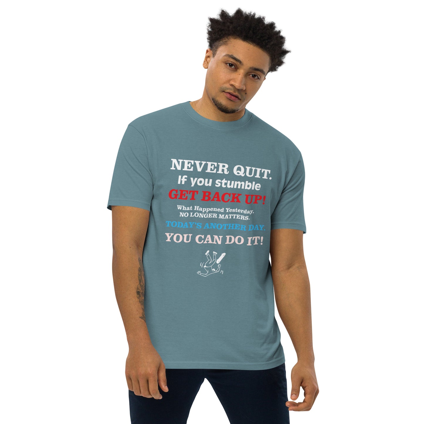 GET BACK UP Men’s Premium Heavyweight Tee