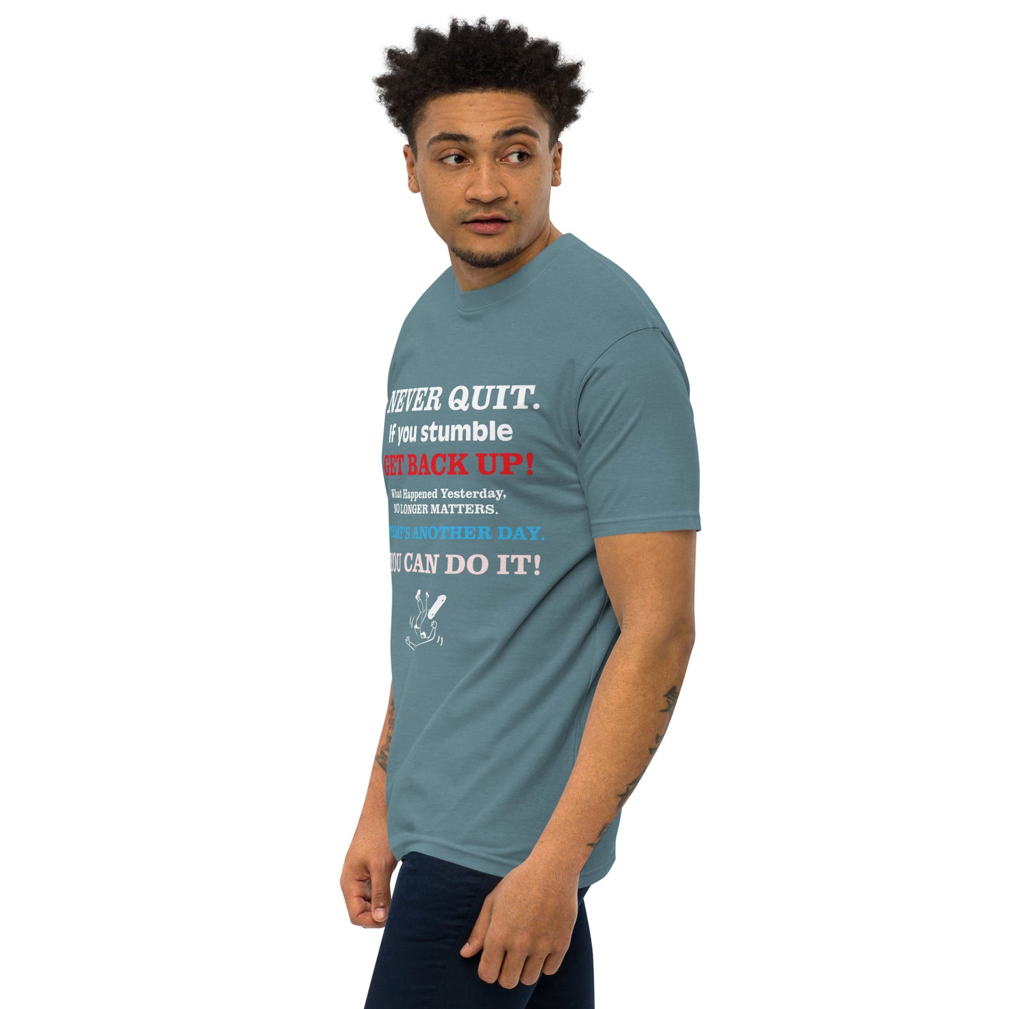 GET BACK UP Men’s Premium Heavyweight Tee