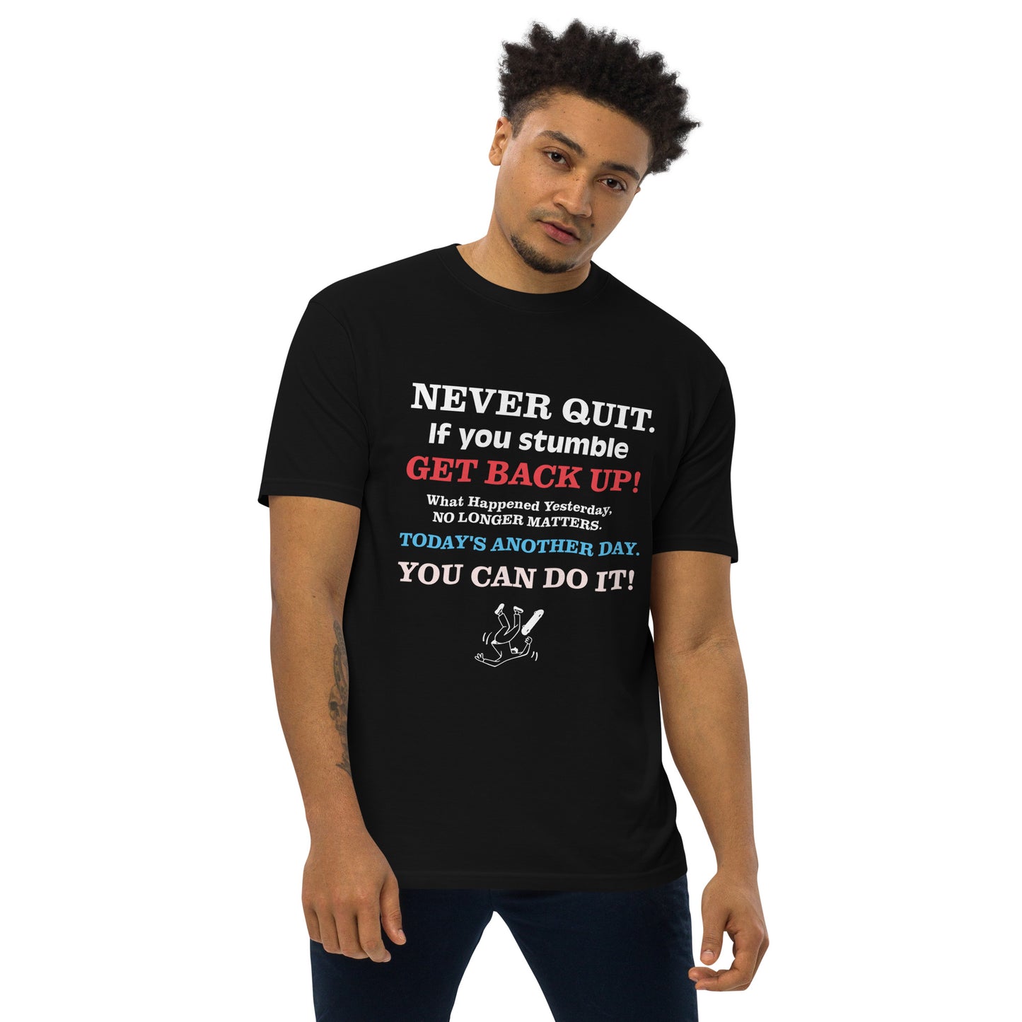 GET BACK UP Men’s Premium Heavyweight Tee