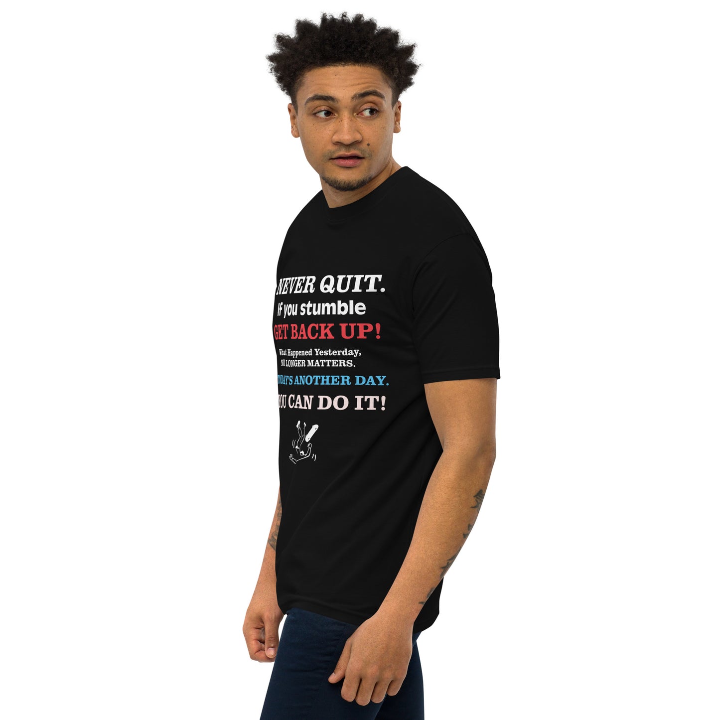 GET BACK UP Men’s Premium Heavyweight Tee