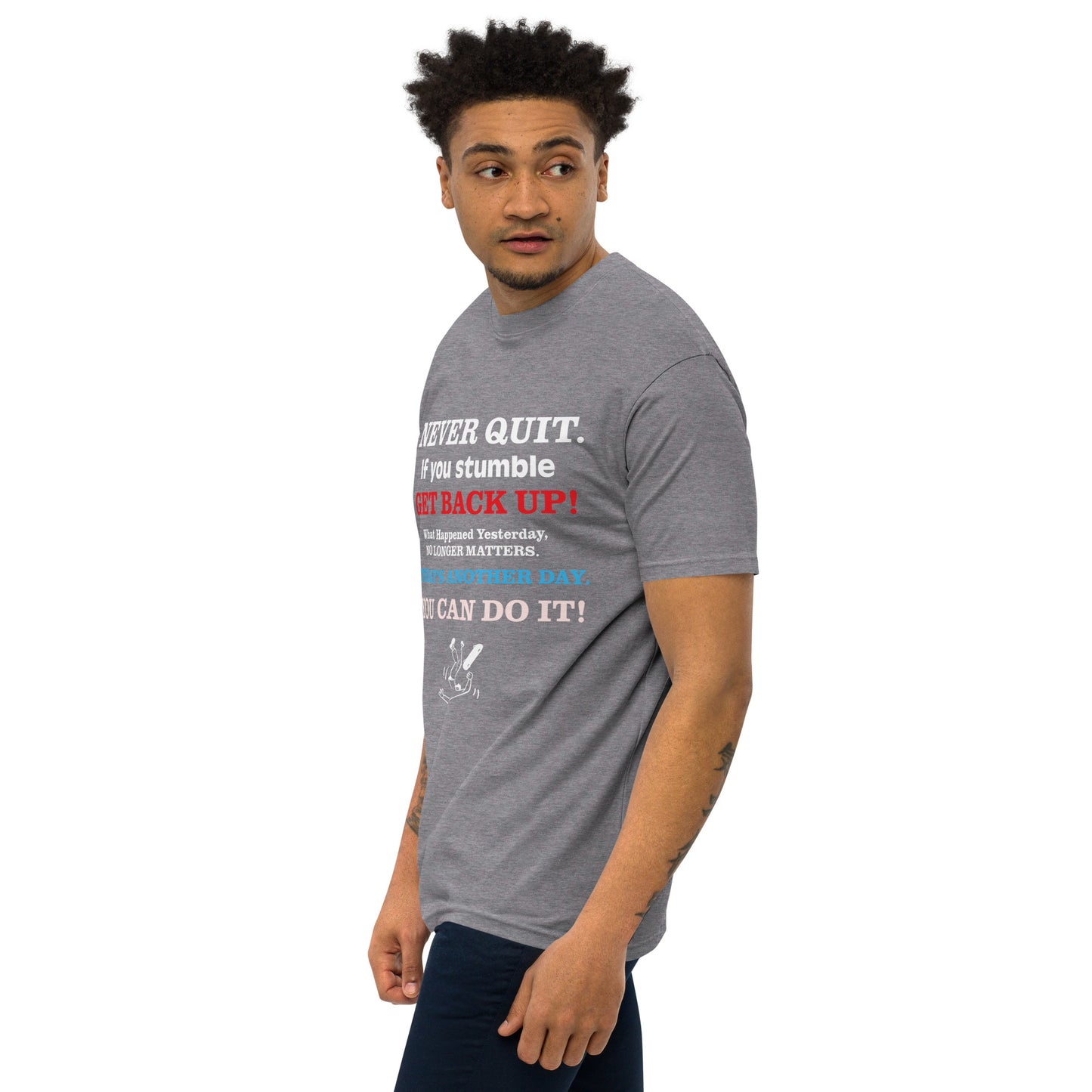 GET BACK UP Men’s Premium Heavyweight Tee