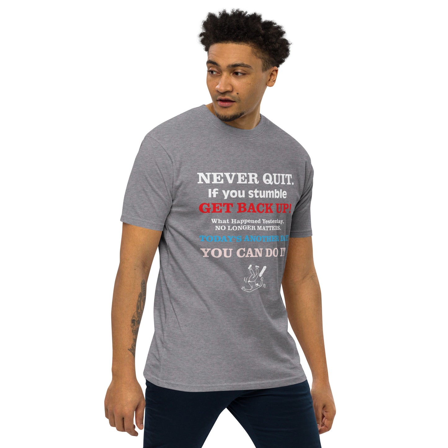 GET BACK UP Men’s Premium Heavyweight Tee