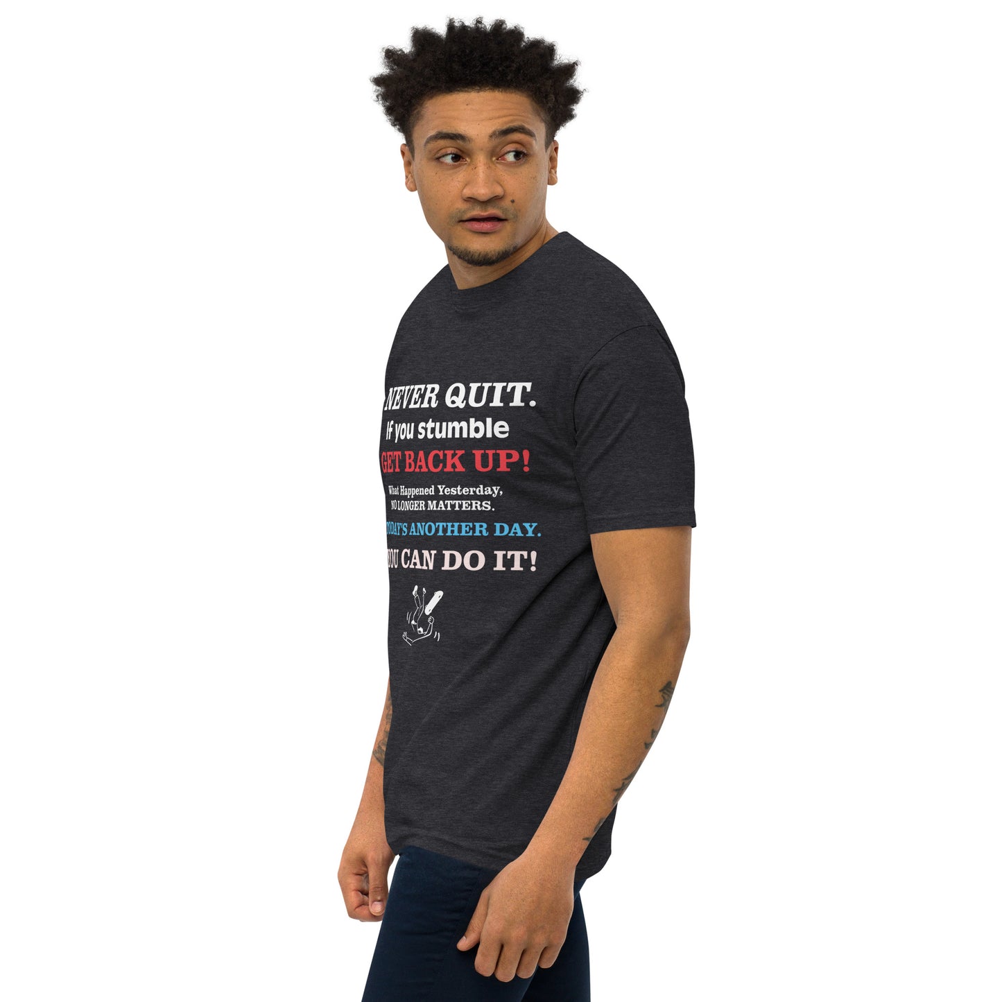 GET BACK UP Men’s Premium Heavyweight Tee