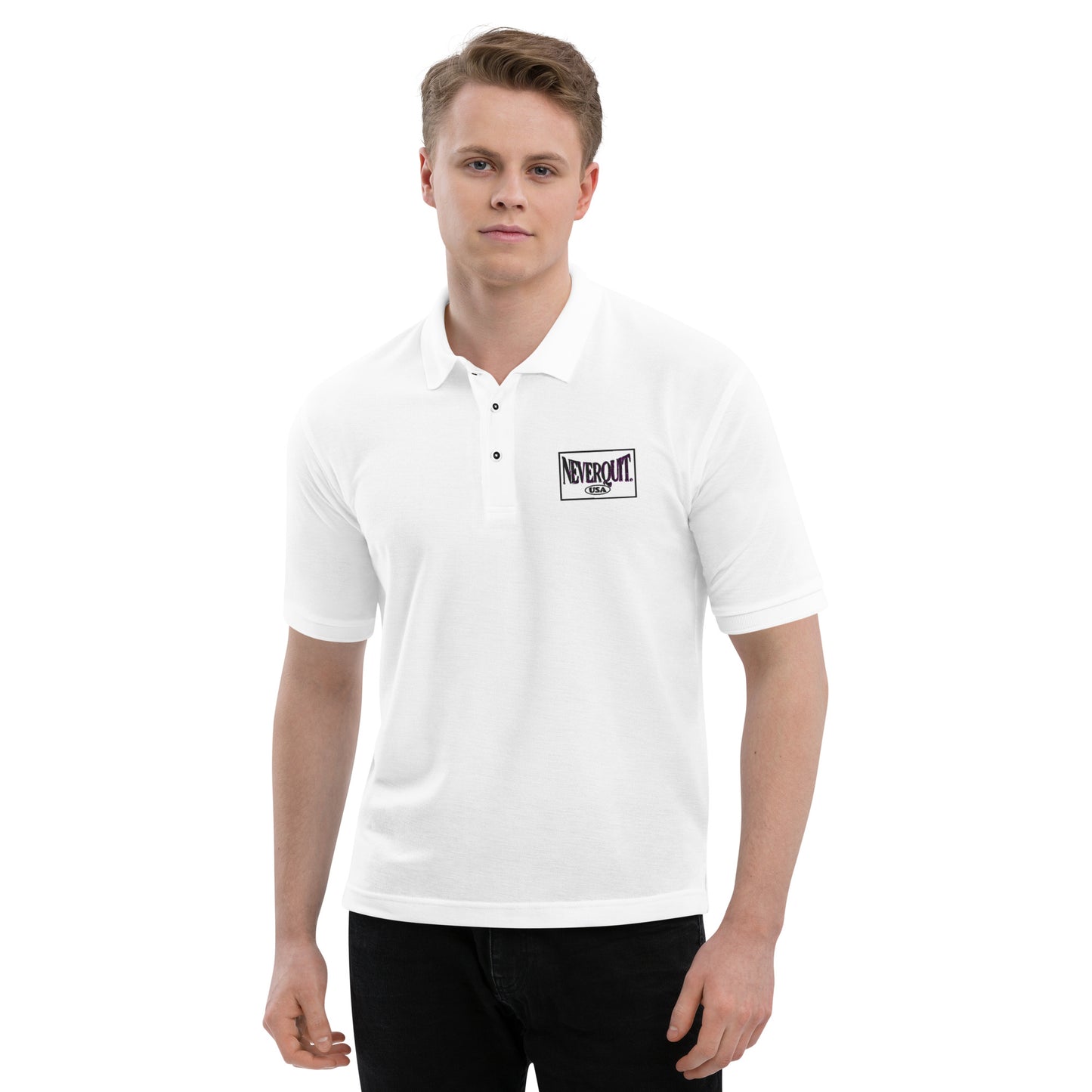 YOLO Men's Premium Polo (White)