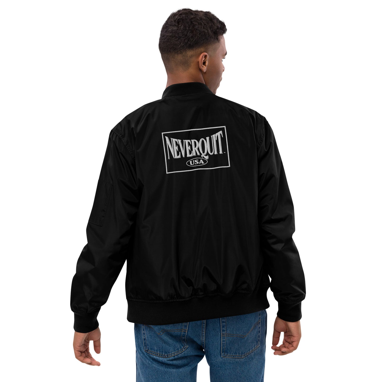 NEVERQUIT Recycled Bomber Jacket