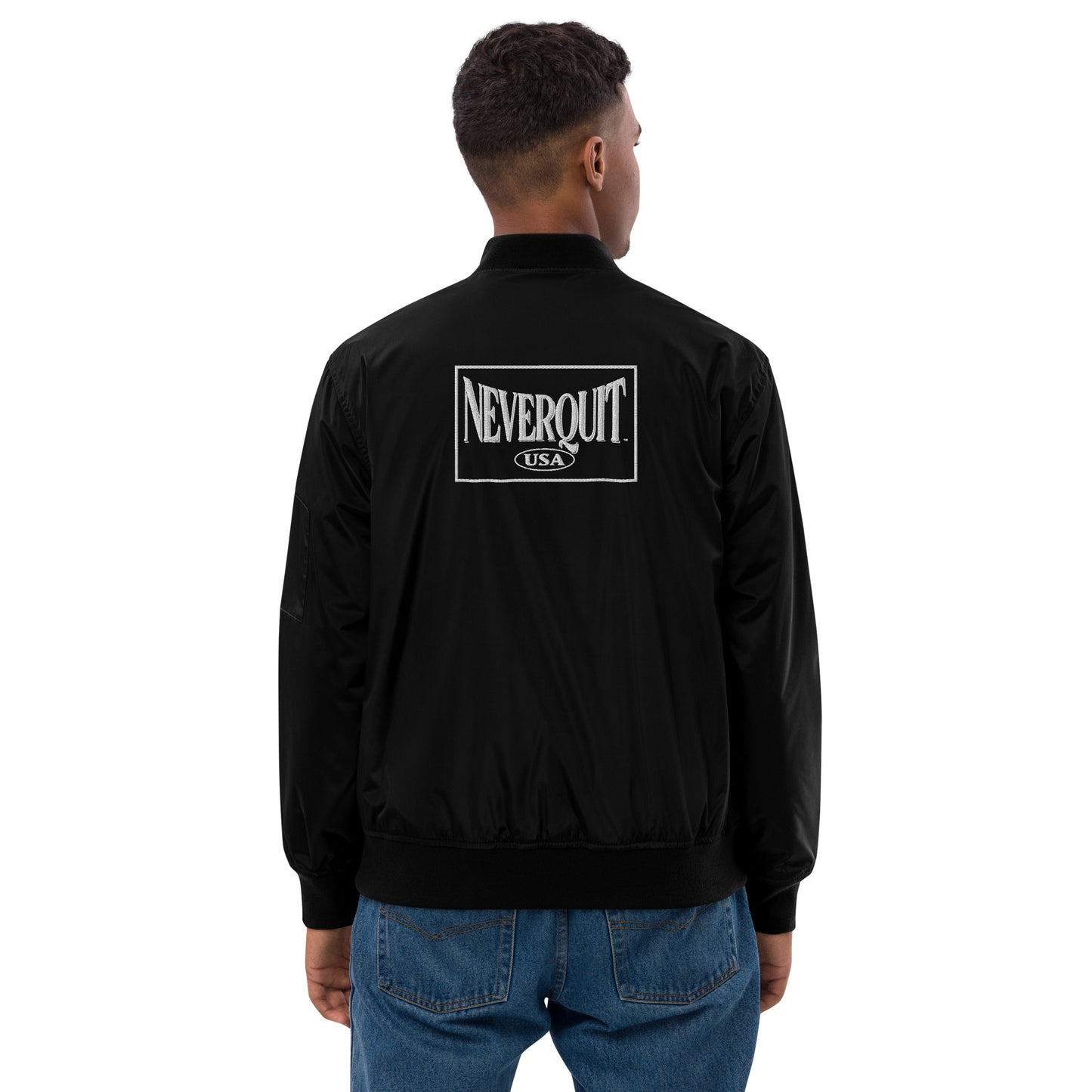 NEVERQUIT Recycled Bomber Jacket