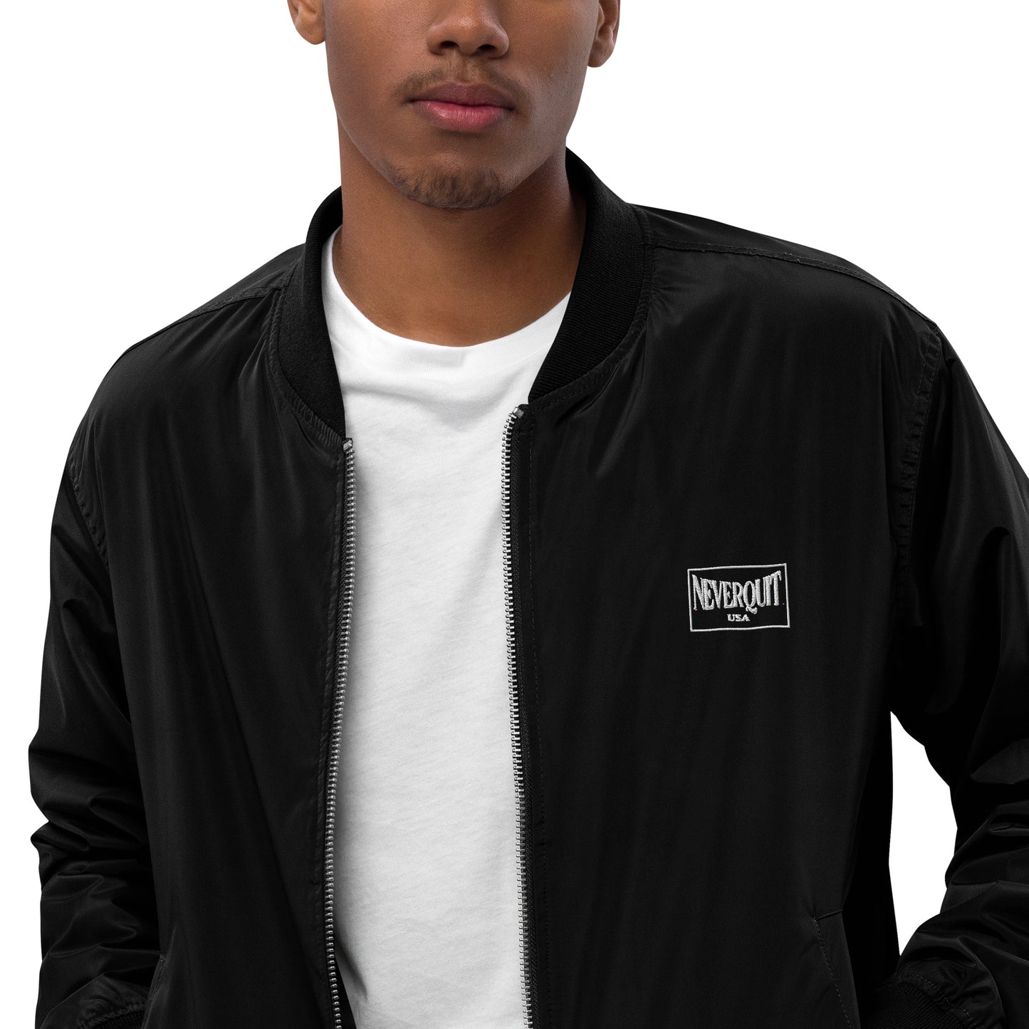 NEVERQUIT Recycled Bomber Jacket