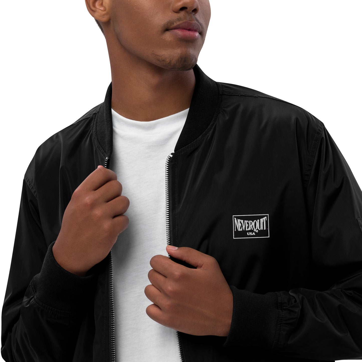 NEVERQUIT Recycled Bomber Jacket