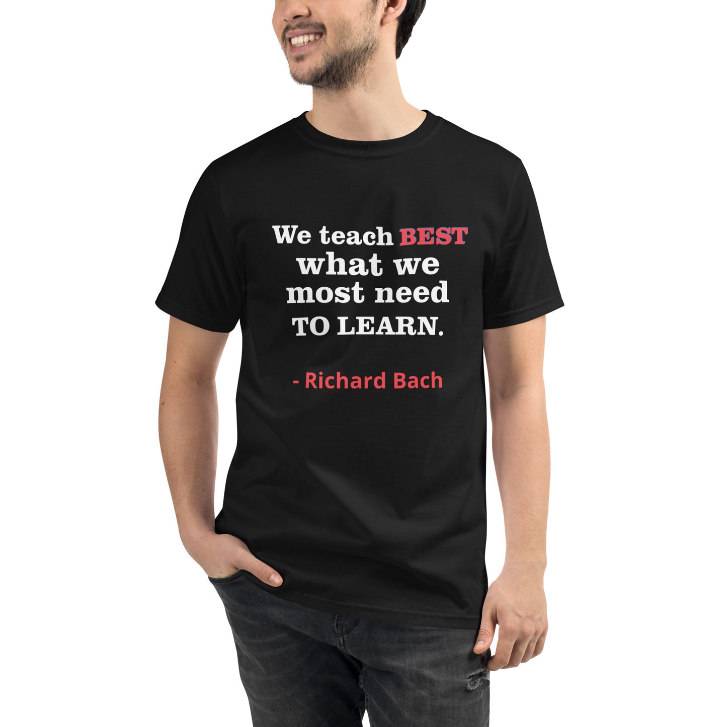 WE TEACH BEST Organic T-Shirt